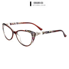 Carica l&#39;immagine nel visualizzatore di Gallery, Gmei Optical Ultralight TR90 Cat Eye Women Optical Glasses Frame Eyeglasses Frames For Women Myopia Hyperopia Spectacles M1711