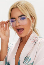 Carica l'immagine nel visualizzatore di Gallery, Spectacles Square Transparent Glasses Women Vintage Round Computer Anti blue Eyeglasses Ladies Fashion Retro Clear