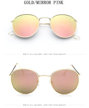 Load image into Gallery viewer, 2022 Retro Round Sunglasses Women Brand Designer Sun Glasses For Women Alloy Mirror Sunglasses female oculos de sol