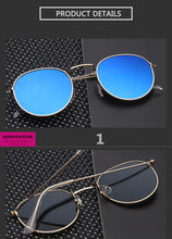 Load image into Gallery viewer, 2022 Retro Round Sunglasses Women Brand Designer Sun Glasses For Women Alloy Mirror Sunglasses female oculos de sol