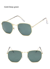 Load image into Gallery viewer, Polygonal Sunglasses Women Glasses Lady Luxury Retro Metal Sun Glasses Female Vintage Mirror Oculos De Sol Feminino UV400