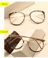 Load image into Gallery viewer, Optical Transparent Glasses Women Myopia Eyeglasses Frames Metal Spectacles Clear Lenses Women&#39;s Glasses