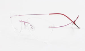 Rimless Glasses Frame Women Titanium Ultralight Eyeglasses Prescription Frameless Cat Eye Eyewear Myopia Optical Frame
