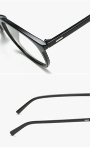 Retro Glasses Transparent Square Optical EyeGlasses Frames Women Brand Designer Clear Fashion Fake Glasses Large Frames Eyewear