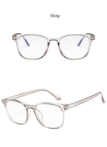 Square Eye Glasses Frames for Men Women Ladies Flat Mirror Clear Frame For Myopia Eyeglasses Retro PC Frame Fake Glasses
