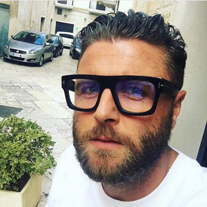 Acetate Square Glasses Frame Men Retro Metal Optical Eyewear Women Eyeglasses Frame Clear UV400 Brand Designer oculos