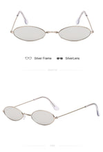 Load image into Gallery viewer, Vintage Small Oval Sunglasses Women Luxury Brand Black Gold Frame Sun Glasses Female Male Pink Yellow Shades Coulos