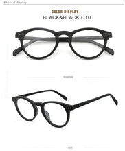 Load image into Gallery viewer, Vintage Clear Glasses Cat Eye Wooden Glasses Frame Men Women Transparent Lens Glasses Wood Optical Eyewear frames