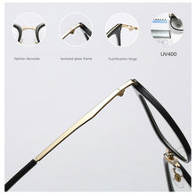 Load image into Gallery viewer, Vintage Optical Eyeglasses Women Frame Oval Metal Unisex Spectacles Female Eye Glasses oculos de Eyewear Prescription Glasses