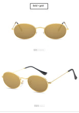 Load image into Gallery viewer, Small Oval Mirror Sunglasses For Women Luxury 2022  Men Brand Designer Eyewear Shades Ladies Alloy Sun Glasses UV400 Eyeglasses