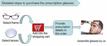 Load image into Gallery viewer, Radiation Protection 1.61 High Index MR-8 Super-Tough Gradient Tint HMC EMI Asphere Anti UV Myopia Hyperopia Prescription Lenses