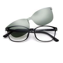Load image into Gallery viewer, Gmei Optical Women Oval Ultem Glasses Frame Ultralight Polarized Clip on Sunglasses Optical Eyewear S2027