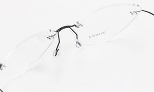 Rimless Glasses Frame Women Titanium Ultralight Eyeglasses Prescription Frameless Cat Eye Eyewear Myopia Optical Frame