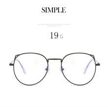 Load image into Gallery viewer, Cat Eye Myopia Glasses With Degree Women Metal Frame PC Lens Nearsighted Glasses Female 0 -0.5 -1.0 -1.5 -2.0 -2.5 -3.0 To -6.0