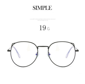 Cat Eye Myopia Glasses With Degree Women Metal Frame PC Lens Nearsighted Glasses Female 0 -0.5 -1.0 -1.5 -2.0 -2.5 -3.0 To -6.0