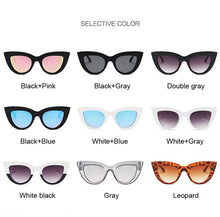 Load image into Gallery viewer, New Retro Fashion Sunglasses Women Brand Designer Vintage Cat Eye Black Sun Glasses Female Lady UV400 Oculos