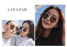 Load image into Gallery viewer, 2022 Retro Round Sunglasses Women Brand Designer Sun Glasses For Women Alloy Mirror Sunglasses female oculos de sol