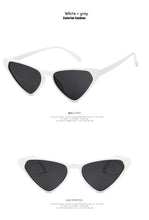 Load image into Gallery viewer, Black Cateye Sun Glasses For Women  2022 Vintage Triangle Cat eye Sunglasses Designer Shades  Glasses UV400