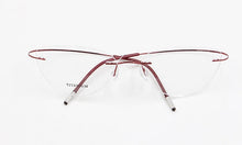 Load image into Gallery viewer, Rimless Glasses Frame Women Titanium Ultralight Eyeglasses Prescription Frameless Cat Eye Eyewear Myopia Optical Frame