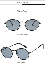 Load image into Gallery viewer, Retro Round Pink Sunglasses Women Brand Designer Sun Glasses For Women Alloy Mirror Female Oculos De Sol Brown
