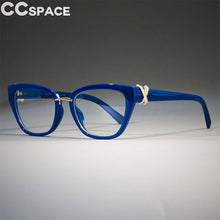 Carica l&#39;immagine nel visualizzatore di Gallery, Rhinestone Cat Eye Glasses Frames Women Diamond Decoration Styles Optical Fashion Computer Glasses
