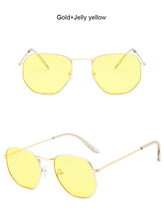 Load image into Gallery viewer, Small Polygonal Metal Sunglasses Women Brand Designer Vintage Sun Glasses Female Oval Retro Eyewear UV400