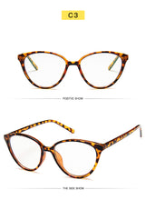 Carica l&#39;immagine nel visualizzatore di Gallery, College Style Cat Eye Eyeglasses Frame Eye Glasses Frames For Women Clear Lens Fake/Transparent Glasses Frame