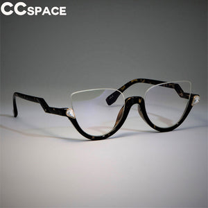 Cat Eye Glasses Frames Women Trending Styles Half Frame Designer Fashion Computer Glasses