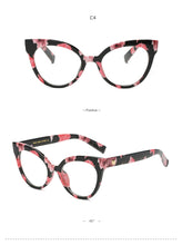 Carica l&#39;immagine nel visualizzatore di Gallery, Cat Eye Spectacle Frame Women Eyeglasses Computer Prescription Optical For Female Vintage Eyewear Clear Lens Glasses Frame RS464