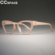 Carica l&#39;immagine nel visualizzatore di Gallery, Rhinestone Cat Eye Glasses Frames Women Diamond Decoration Styles Optical Fashion Computer Glasses