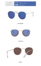 Carica l'immagine nel visualizzatore di Gallery, New Classic Round Sunglasses Women/Men Small Vintage Retro Sun Glasses Female Ladies Driving Metal Eyewear Oculos De Sol