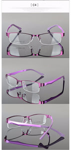 Reven Jate Half Rimless Eyeglasses Frame Optical Prescription Semi-Rim Glasses Frame For Women's Eyewear Female Armacao Oculos
