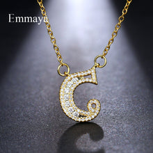 Load image into Gallery viewer, Emmaya Letters Chain Pendants Necklaces Women&#39;s Zircon Hip Hop Jewelry With Gold Tennis Chain Party Wedding Gift