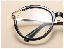 Load image into Gallery viewer, Lady Metal Hollow Round Glasses Frames For Women Cat Eye Brand Designer Optical EyeGlasses Fashion Eyewear