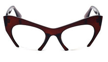 Carica l&#39;immagine nel visualizzatore di Gallery, Retro Half Frame Cat Eye Glasses Frames Women Optical Fashion Eyewear Computer Glasses
