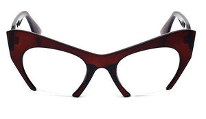 Retro Half Frame Cat Eye Glasses Frames Women Optical Fashion Eyewear Computer Glasses