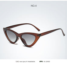 Load image into Gallery viewer, 2022 Cat Eye Fashion Sunglasses Plastic Women Vintage Small Sun Glasses Mirror Sunglasses Female UV400
