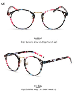 Cute Style Vintage Glasses Women Glasses Frame Round Eyeglasses Frame Optical Frame Glasses Oculos Femininos Gafas
