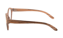 Load image into Gallery viewer, NEW Round Wood Glasses Frames Men Clear Lens Prescription eyeglass Frames Computer Reading Glasses Women With Box FT3008