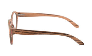 NEW Round Wood Glasses Frames Men Clear Lens Prescription eyeglass Frames Computer Reading Glasses Women With Box FT3008