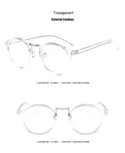 Load image into Gallery viewer, 2022 Eye glasses Frame Women Men Transparent Round Spectacle Myopia Nerd Optical Glasses Frames Clear fake glasses Frame okulary