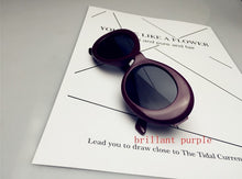 Load image into Gallery viewer, 2022 goggle Kurt Cobain glasses oval sunglasses ladies trendy  hot Vintage retro sunglasses Women's white black eyewear UV