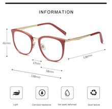 Load image into Gallery viewer, Vintage Optical Eyeglasses Women Frame Oval Metal Unisex Spectacles Female Eye Glasses oculos de Eyewear Prescription Glasses