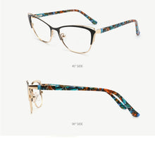 Load image into Gallery viewer, Metal Women Fashion Cat Eye Eyeglasses Frame Optical Glasses Frames Retro Eyeglasses Transparent Computer Glasses For Women