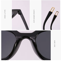 Carica l'immagine nel visualizzatore di Gallery, Nuove donne occhiali da sole cat eye moda sexy occhiali da sole UV400 occhiali da sole da donna in plastica con lenti sfumate 