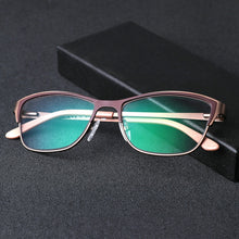 Load image into Gallery viewer, 0 -0.50 -0.75 -175 -5.5 -6 Metal frame Photochromic Sunglasses Chameleon Lens Myopia Glasses Women Short-sighted Eyeglasses
