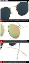 Load image into Gallery viewer, 2022 Retro Round Sunglasses Women Brand Designer Sun Glasses For Women Alloy Mirror Sunglasses Ray Female Oculos De Sol