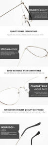 Trendy Clear Lens Cat Eye Glasses Women  Vintage Metal Spectacle Frames Fake Glasses Transparent Optical Eyeglasses Frame