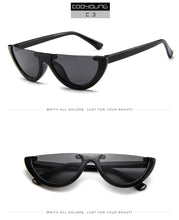 Load image into Gallery viewer, Fashion Cat Eye Style Half Rimless Frame Sunglasses Women Brand Design Gradient Sun Glasses Oculos De Sol