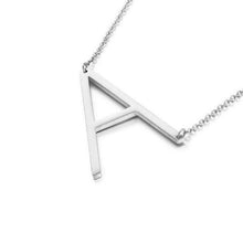 Load image into Gallery viewer, New Minimalist Gold Rose Gold Silver Color 26 A-Z Letter Name Initial Necklaces For Women Long Big Letter Pendant Necklace